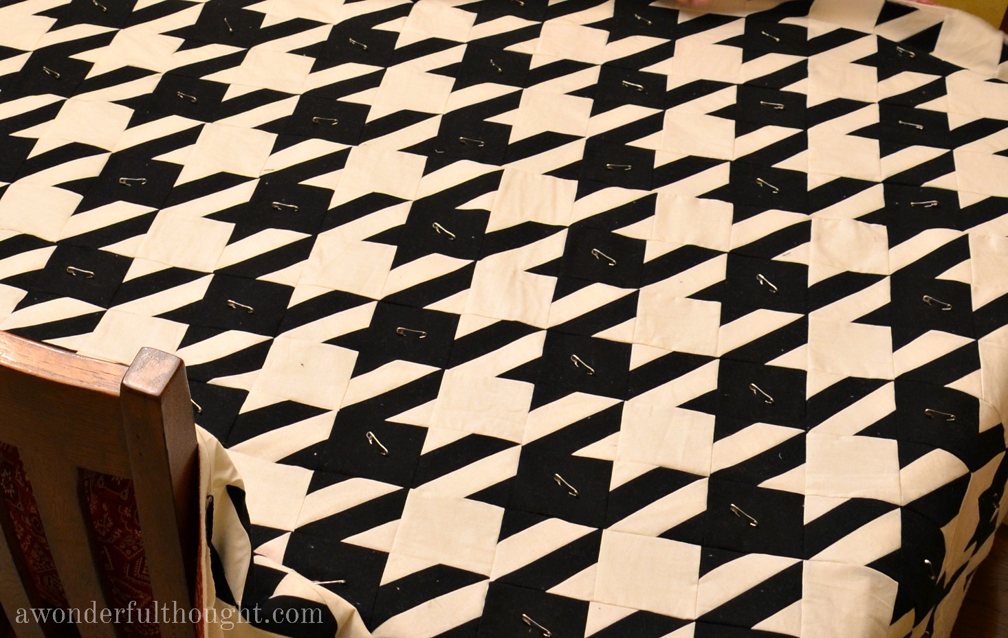 Huskers Houndstooth Quilt Pattern - A Wonderful Thought