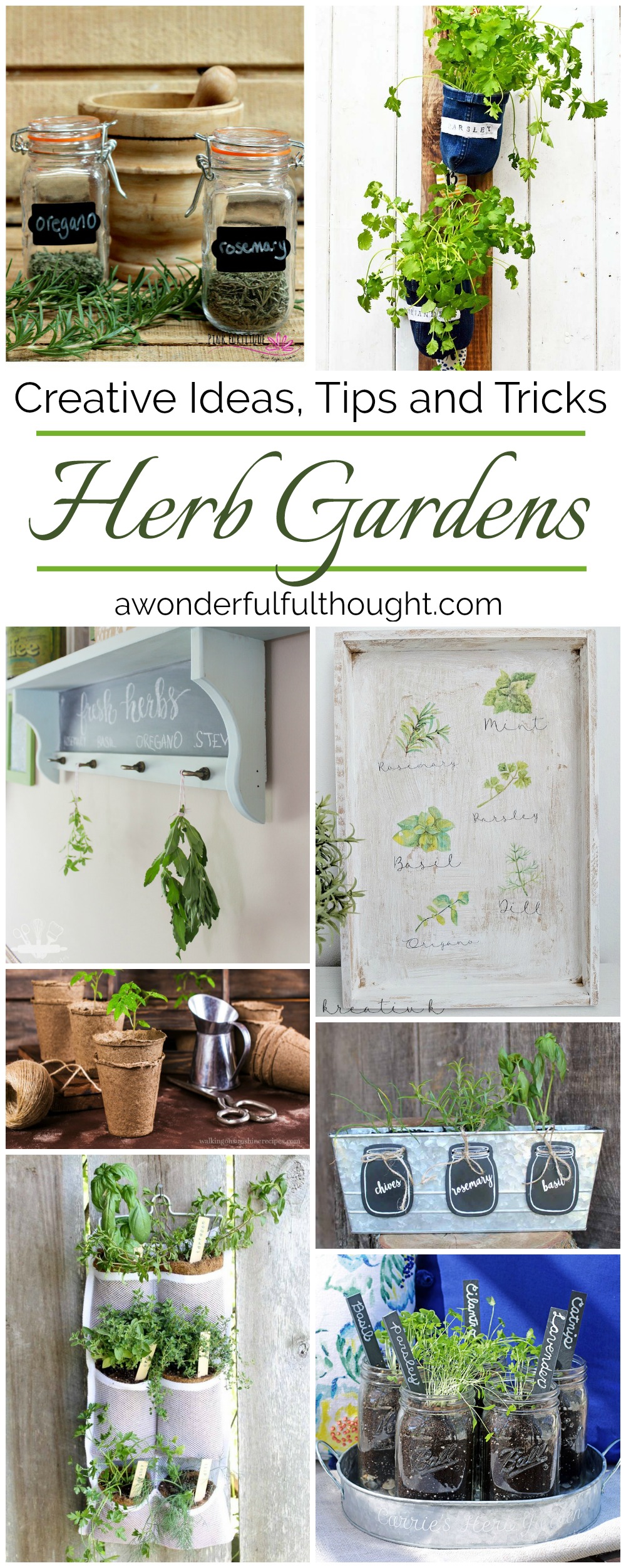 Creative Herb Garden Ideas - A Wonderful Thought