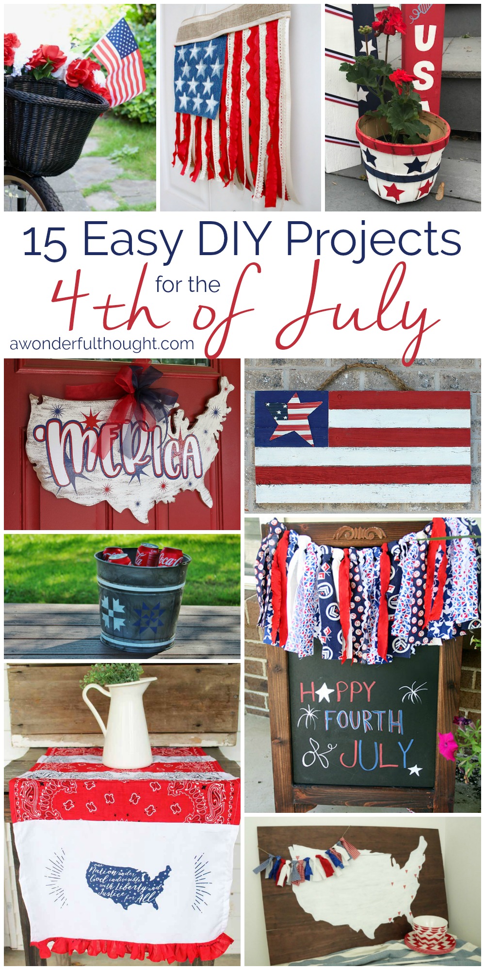 Easy 4th of July DIY Projects - A Wonderful Thought