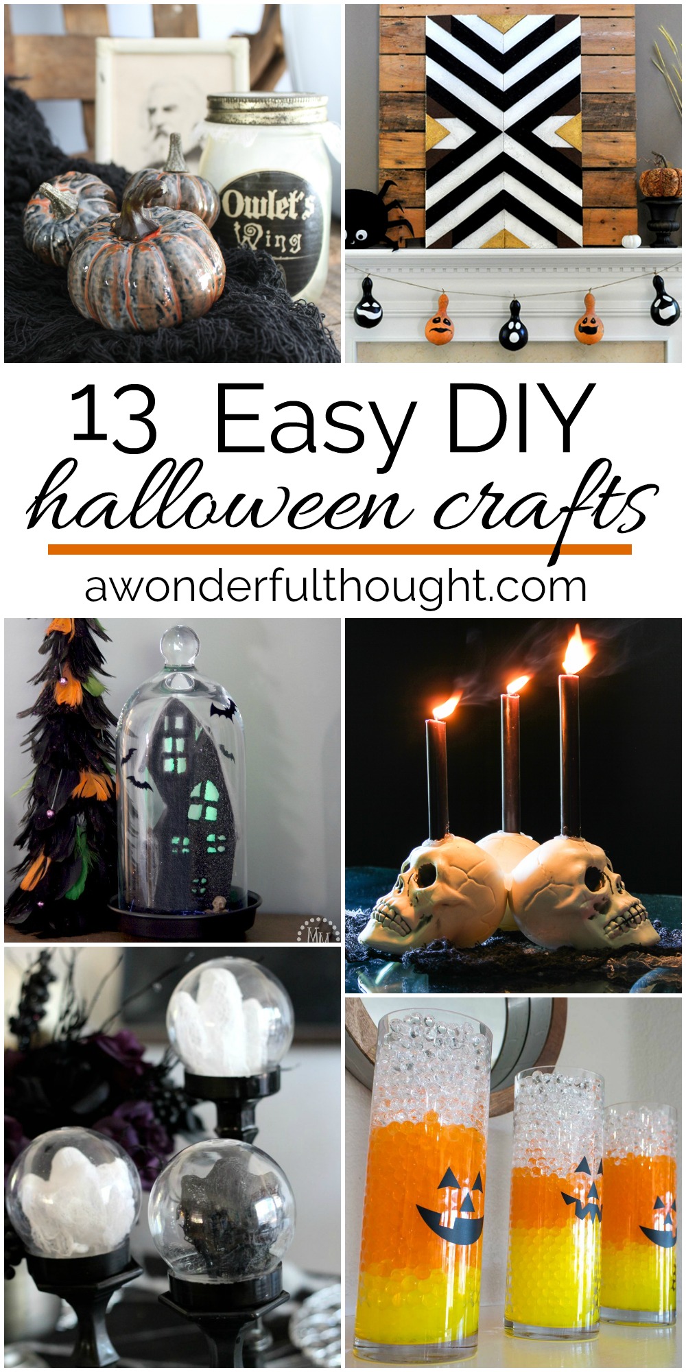 Easy Halloween DIY Crafts - A Wonderful Thought