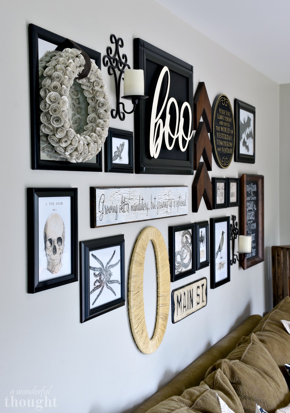 Halloween Gallery Wall - A Wonderful Thought