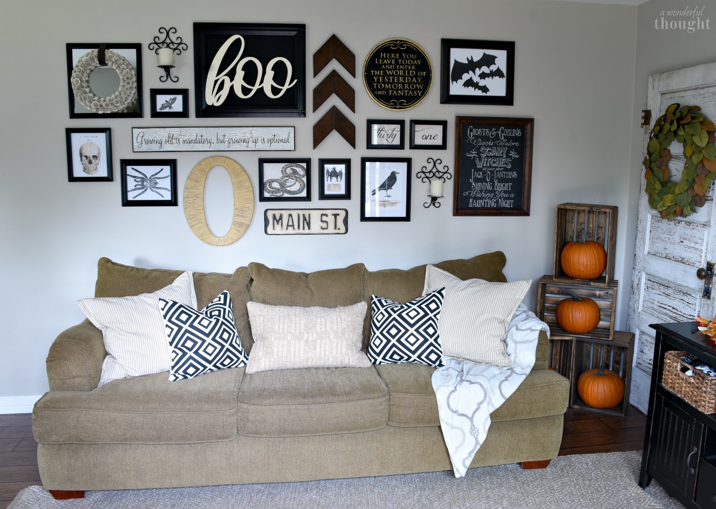 Halloween Gallery Wall - A Wonderful Thought
