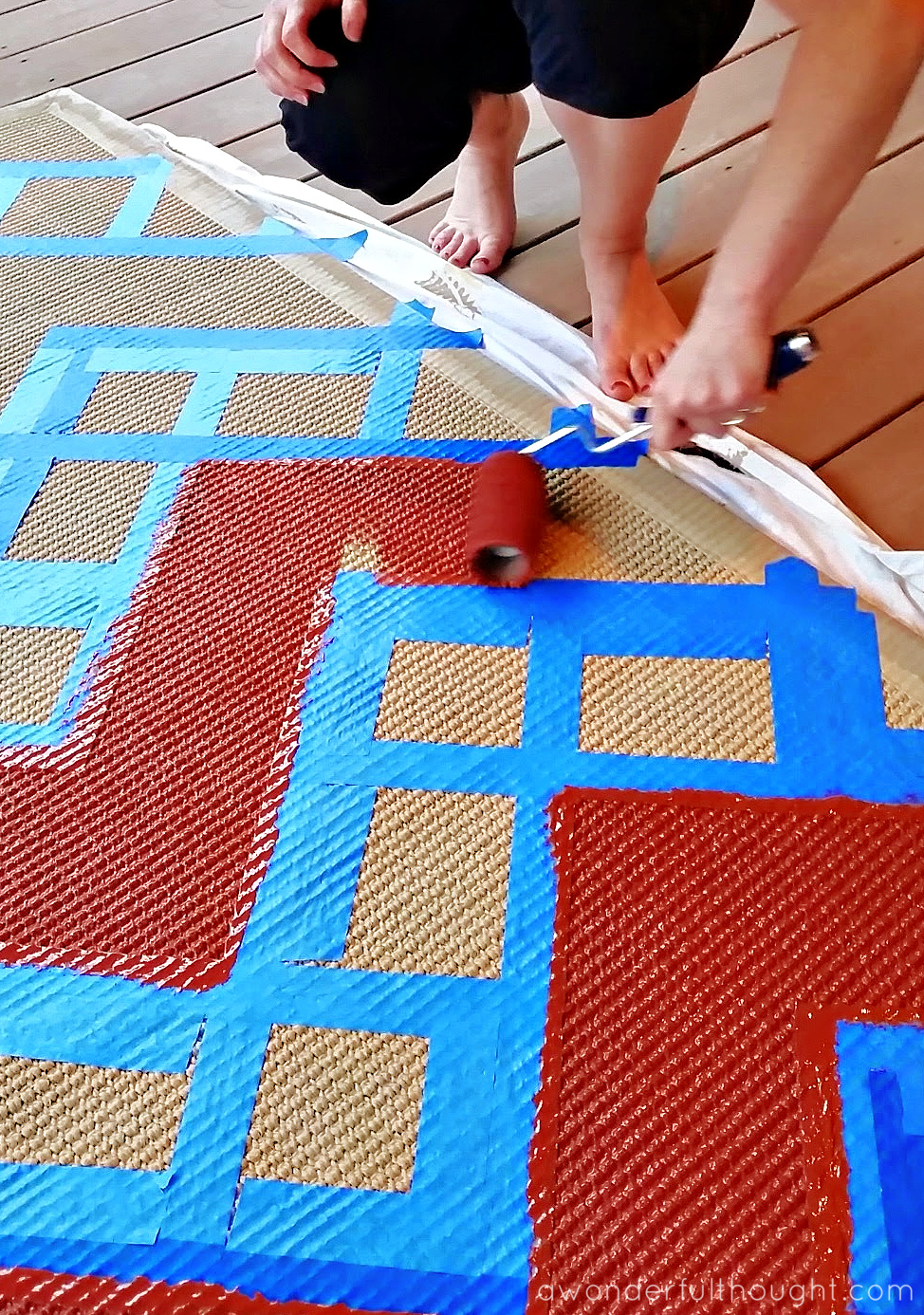 how-to-paint-a-rug-a-wonderful-thought