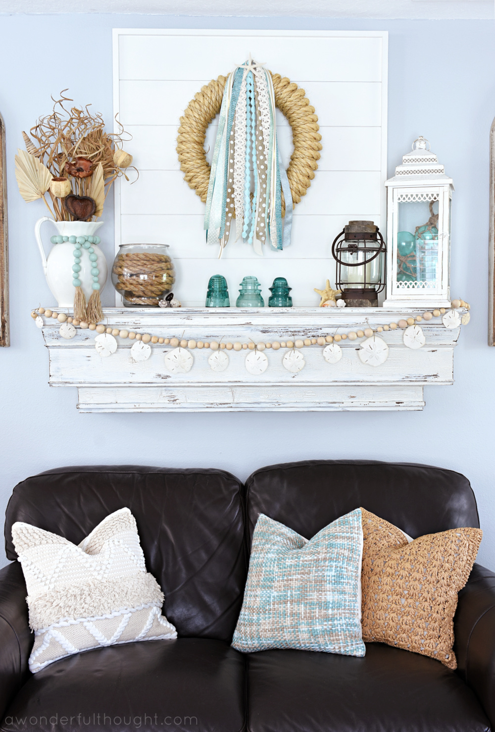 Image showcasing Coastal Mantel Decor Ideas - A Wonderful Thought