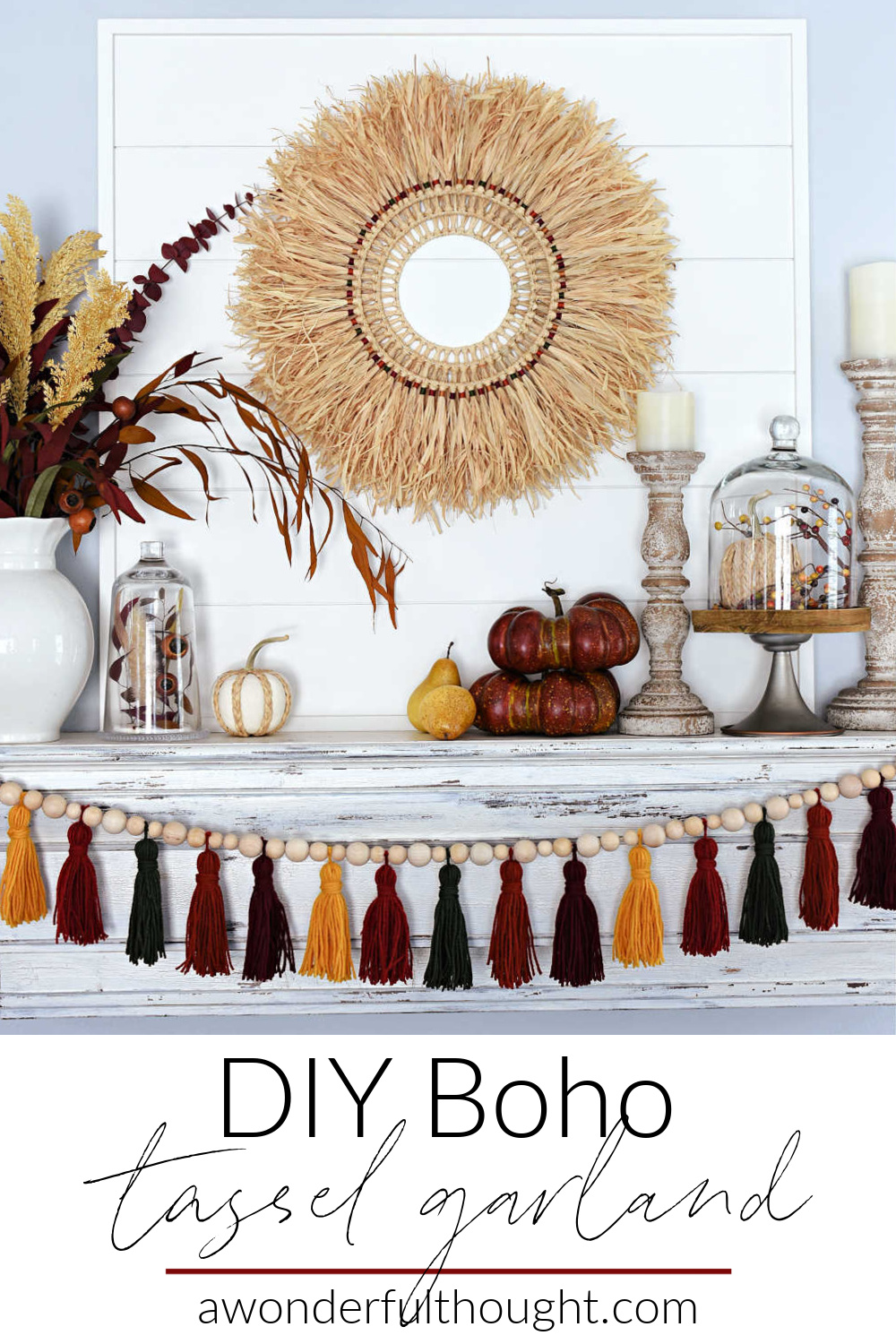 DIY tassel garland - A Wonderful Thought