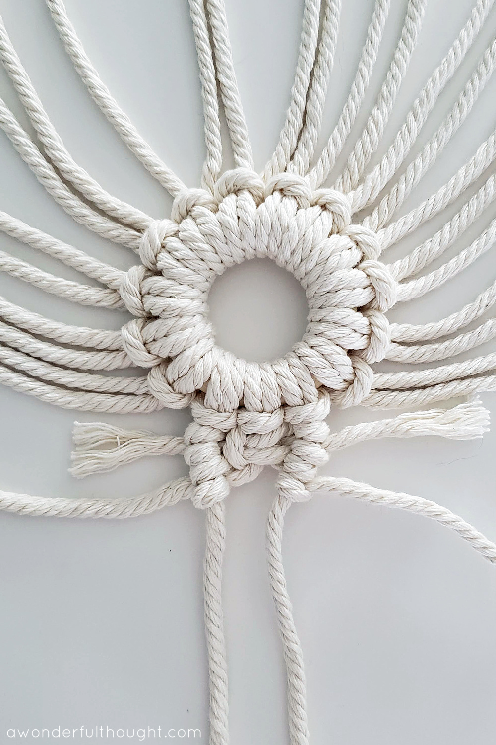 Macrame Snowflake Ornament - A Wonderful Thought