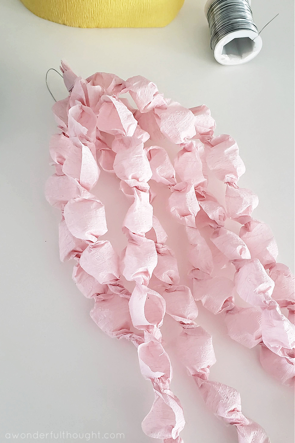 How to make paper wisteria - A Wonderful Thought
