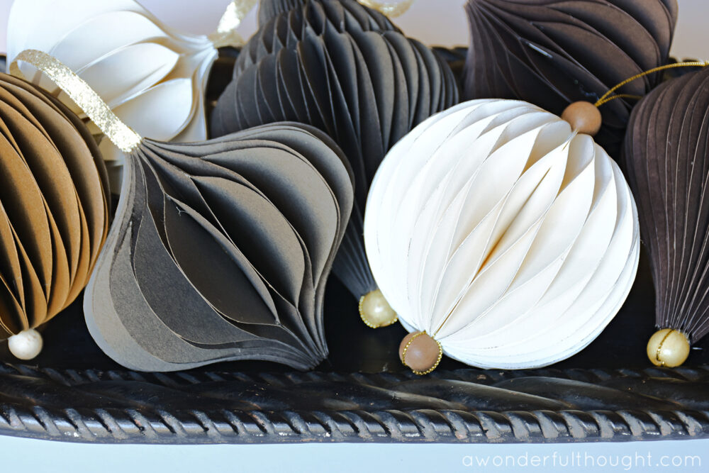 Honeycomb Christmas Ornaments - A Wonderful Thought