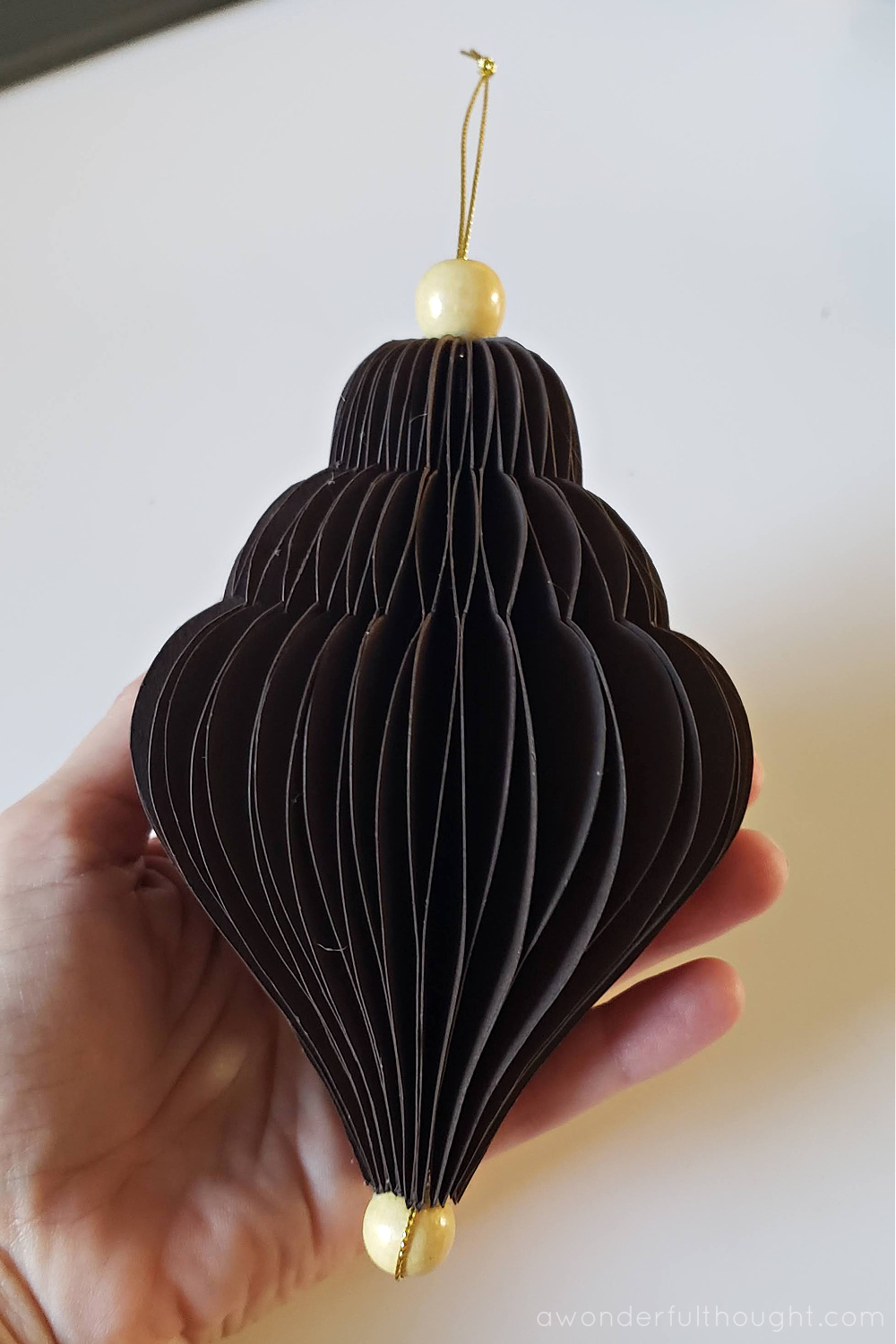 Honeycomb Christmas Ornaments - A Wonderful Thought