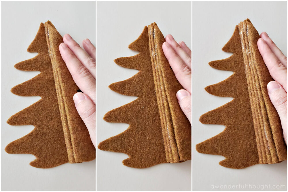 DIY Felt Christmas Trees - A Wonderful Thought