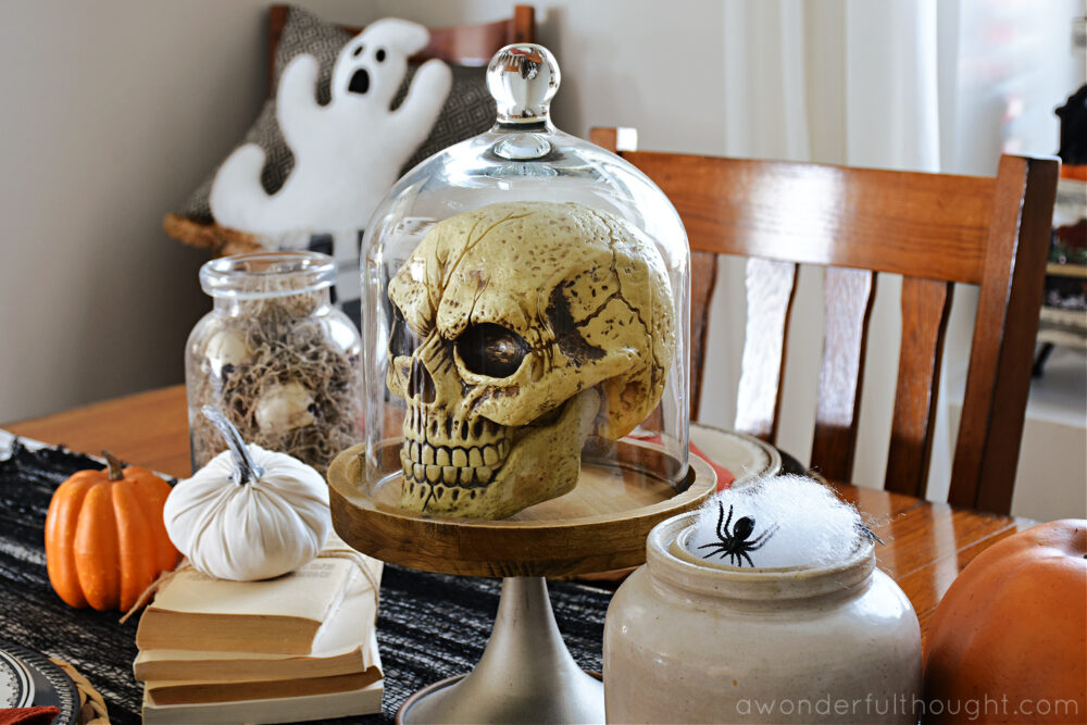Halloween Tablescape and Dining Room Decor - A Wonderful Thought