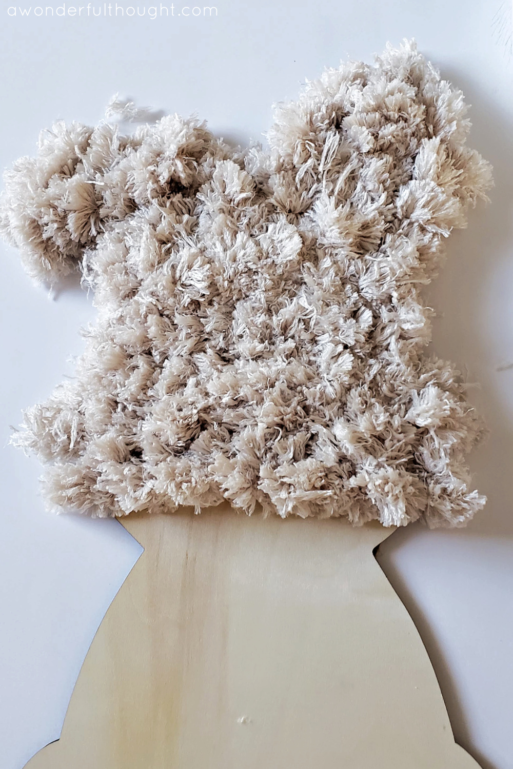 Fluffy Rabbit Craft Easter Bunny Wreath - A Wonderful Thought