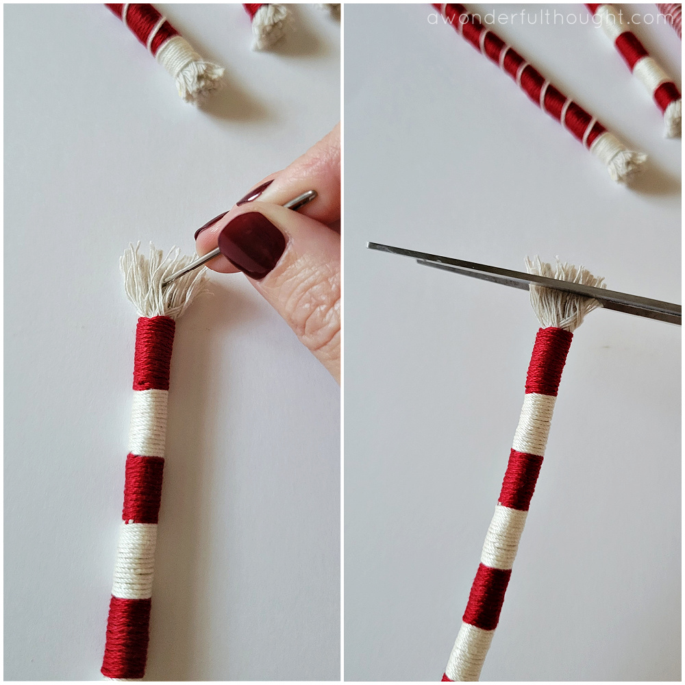 DIY Candy Cane Ornaments - A Wonderful Thought