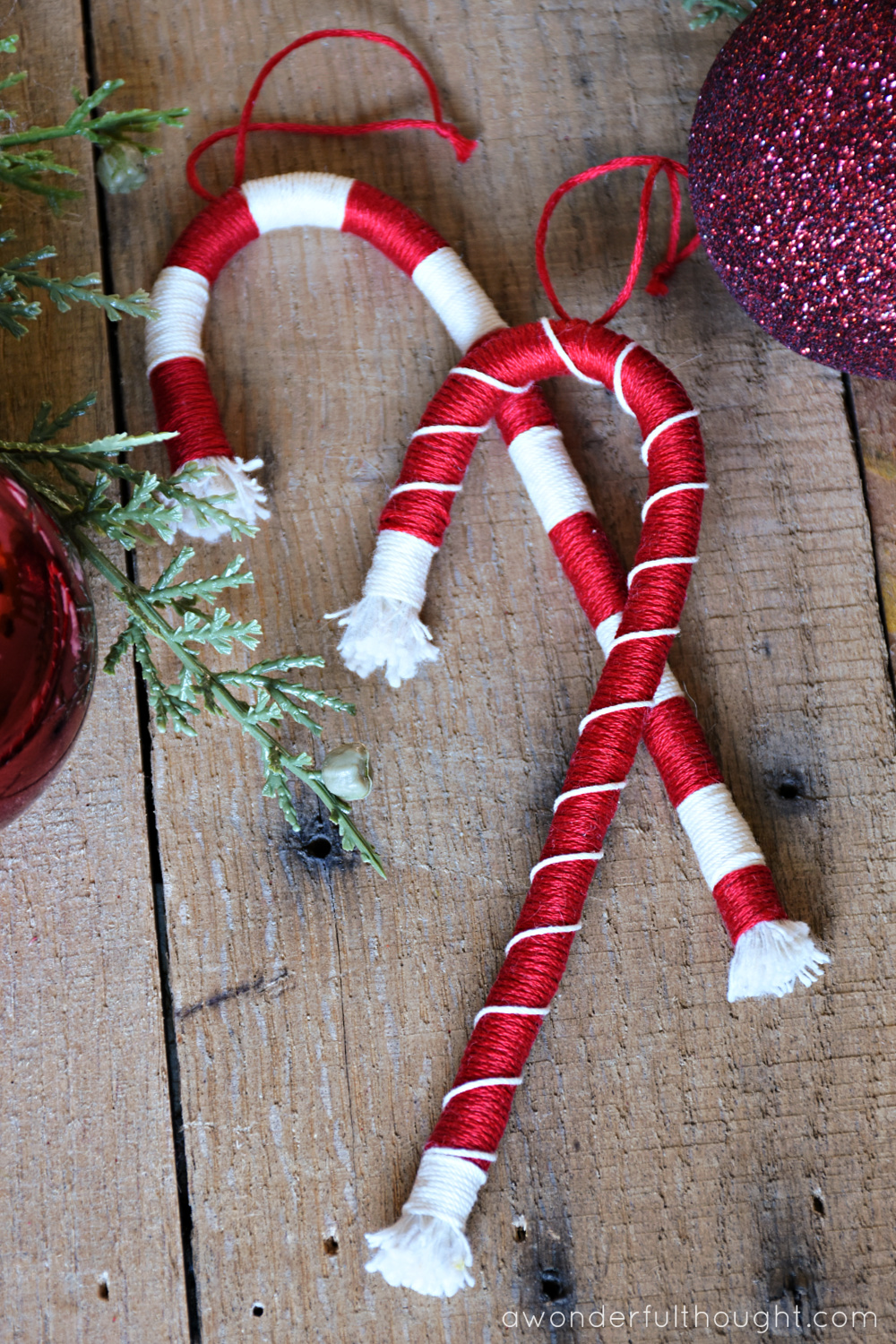 DIY Candy Cane Ornaments - A Wonderful Thought