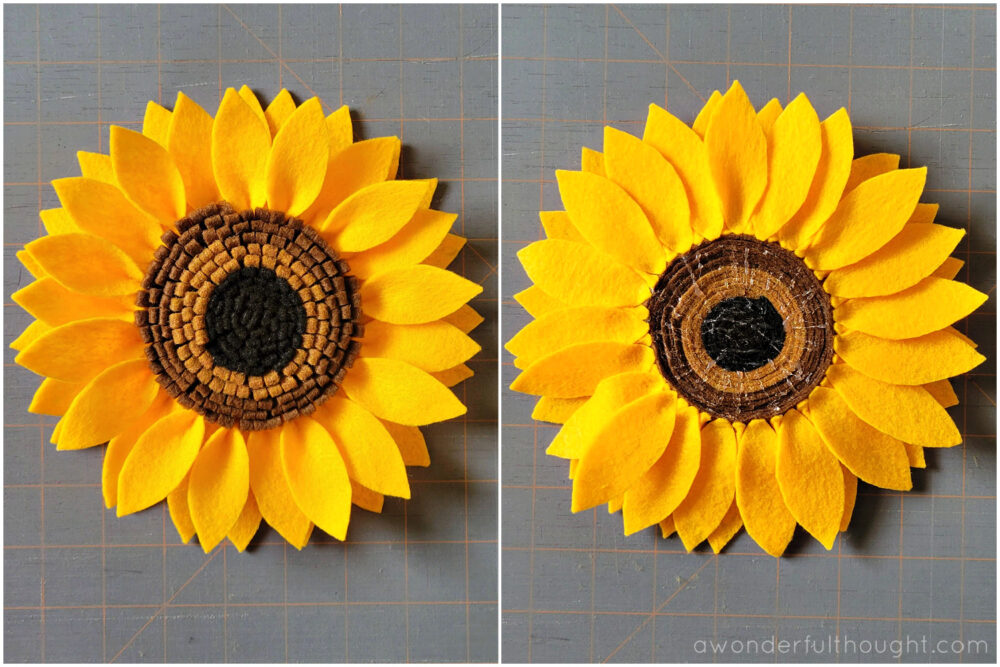 Sunflower felt pad.